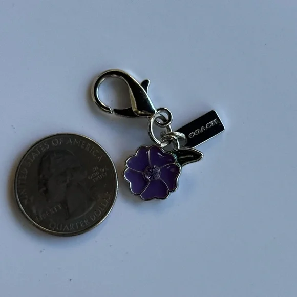 Coach Flower Bag Charm - Picture 3 of 3